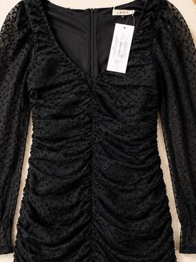 lush blouson chiffon skater dress All in Favor Blouson Chiffon Skater Dress